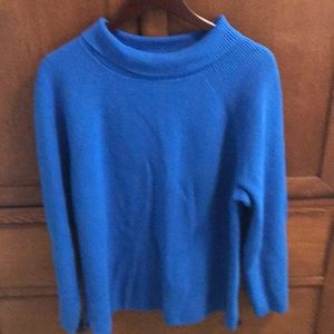 Blue cotton sweater, Talbots